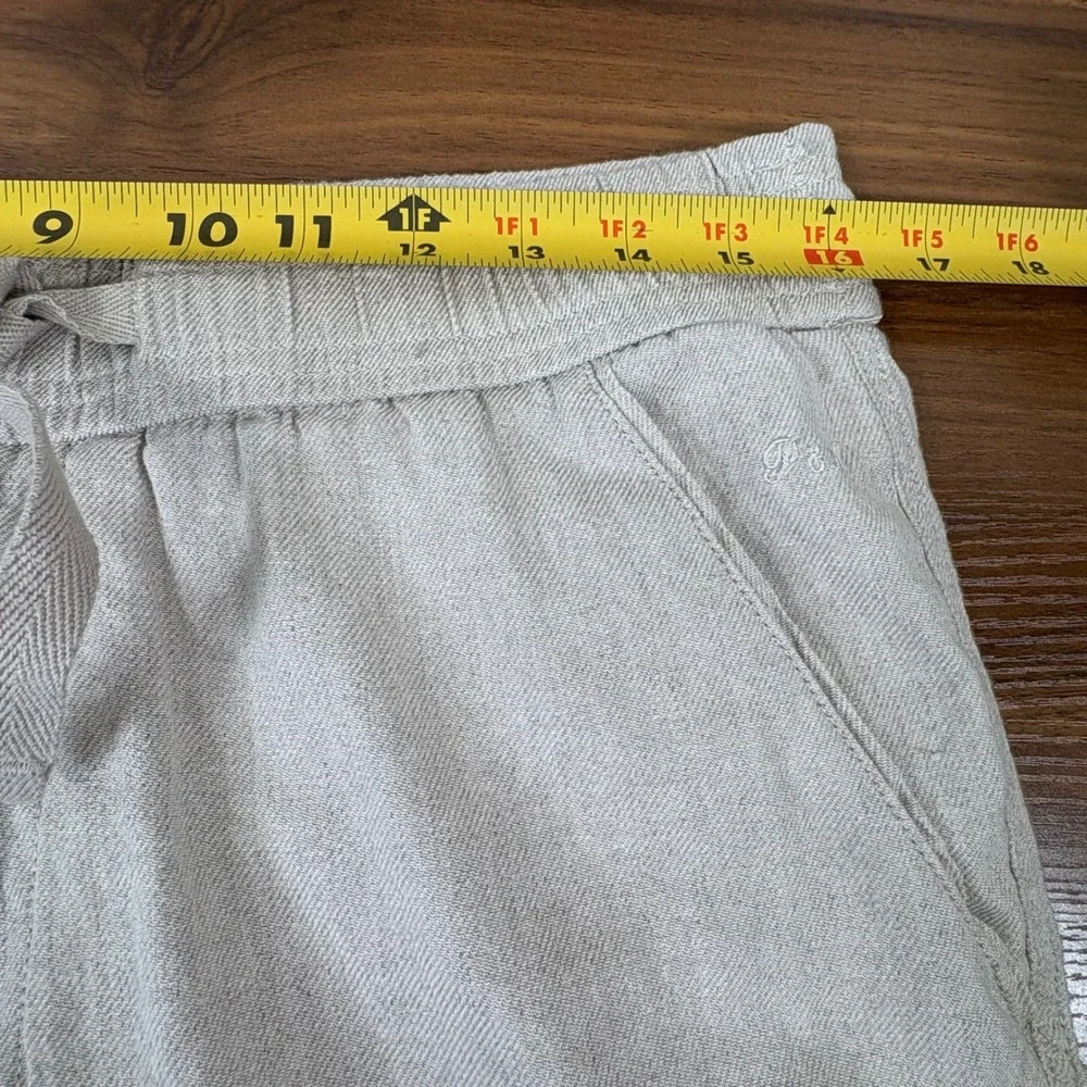 Porter & Ash Cargo Pants Mens 32x27 Beige Linen Blend Slim Fit Utility Granola